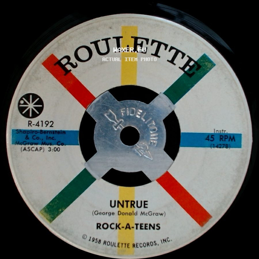 Rock-A-Teens - Woo-Hoo / Untrue side B