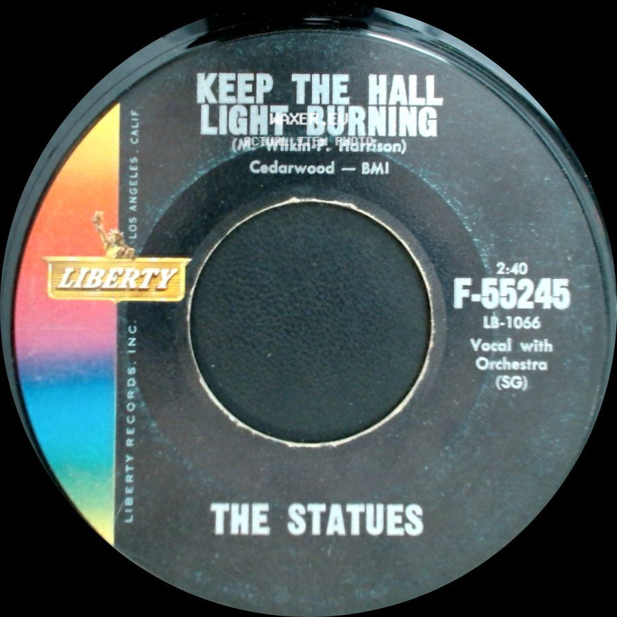 The Statues - Keep The Hall Light Burning / Blue Velvet side A