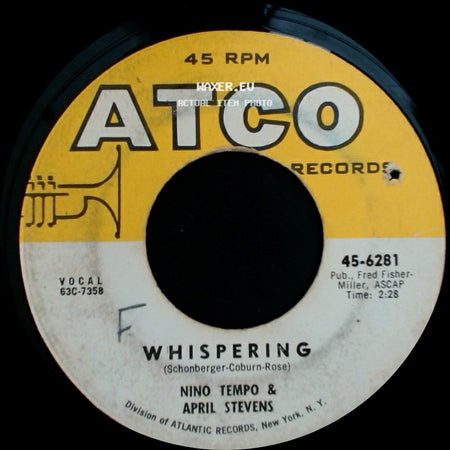 Nino Tempo & April Stevens - Tweedlee Dee / Whispering side B