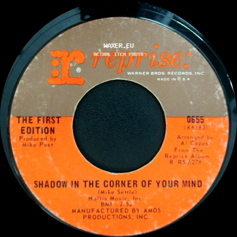 The First Edition - Just Dropped In (To See What Condition My Condition Was In) / Shadow In The Corner Of Your Mind side B