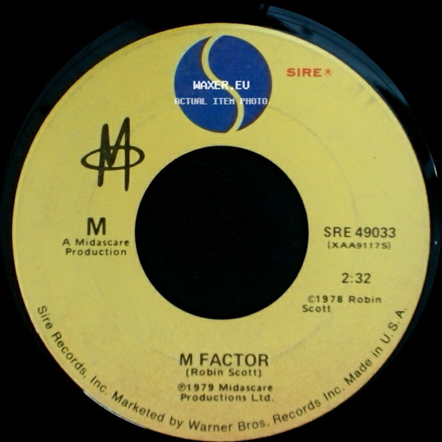 M Factor - Unknown Title A / Pop Muzik side A