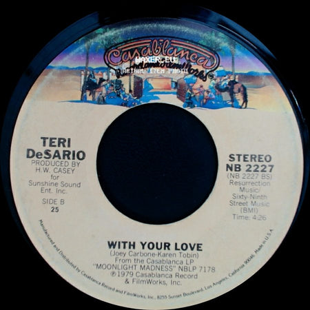 Teri Desario With K.C. / Teri Desario - Yes, I'm Ready / With Your Love side B