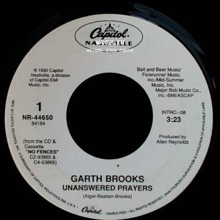 Garth Brooks - Alabama Clay / Unanswered Prayers side B