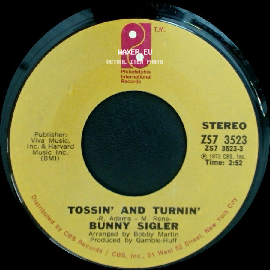 Bunny Sigler - Picture Us / Tossin' And Turnin' side B