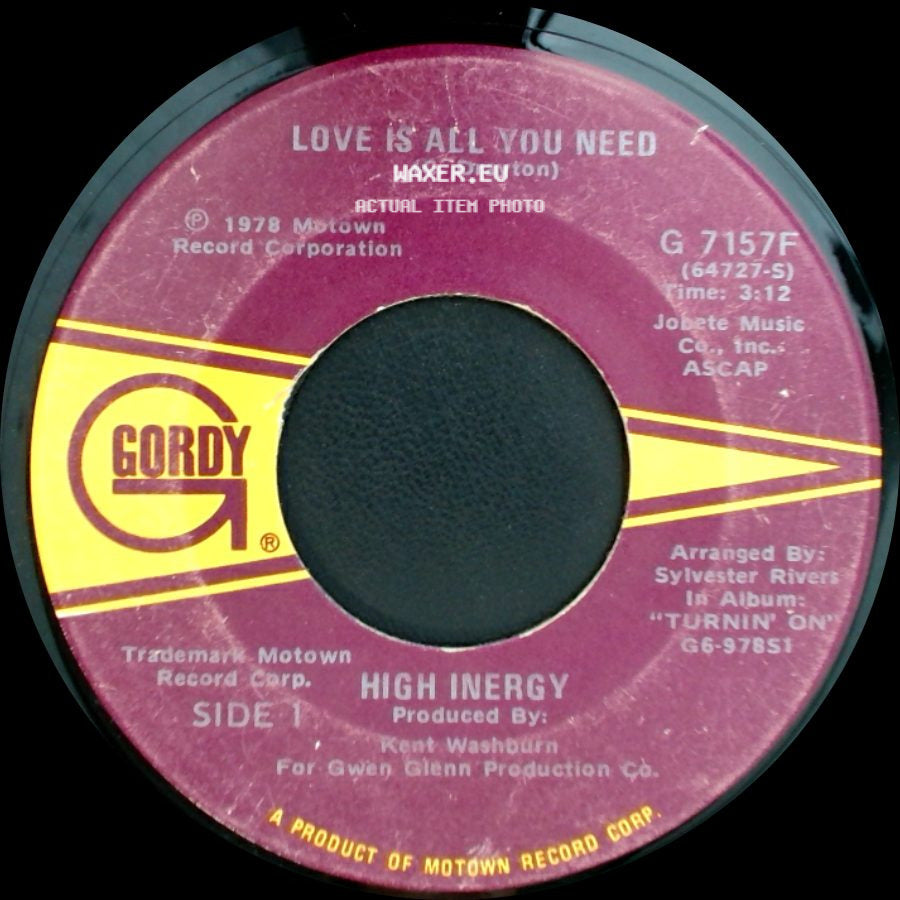 High Inergy - Love Is All You Need / High Inergy side A
