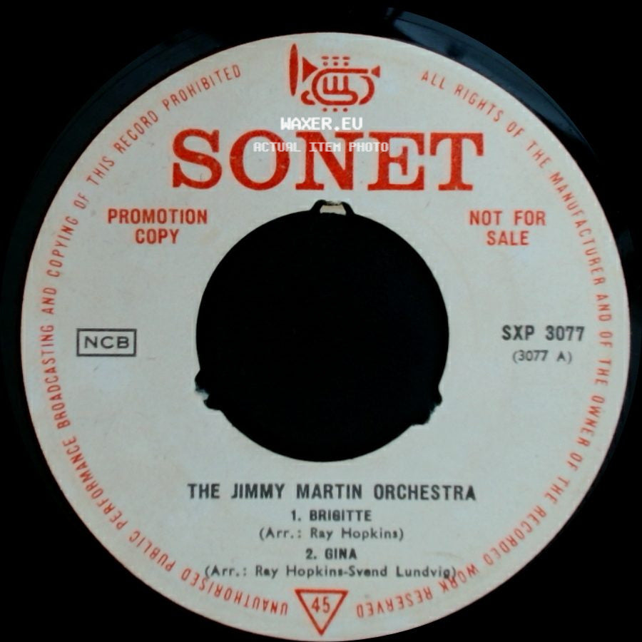 The Jimmy Martin Orchestra - Brigitte / Gina / Unknown Title B side A