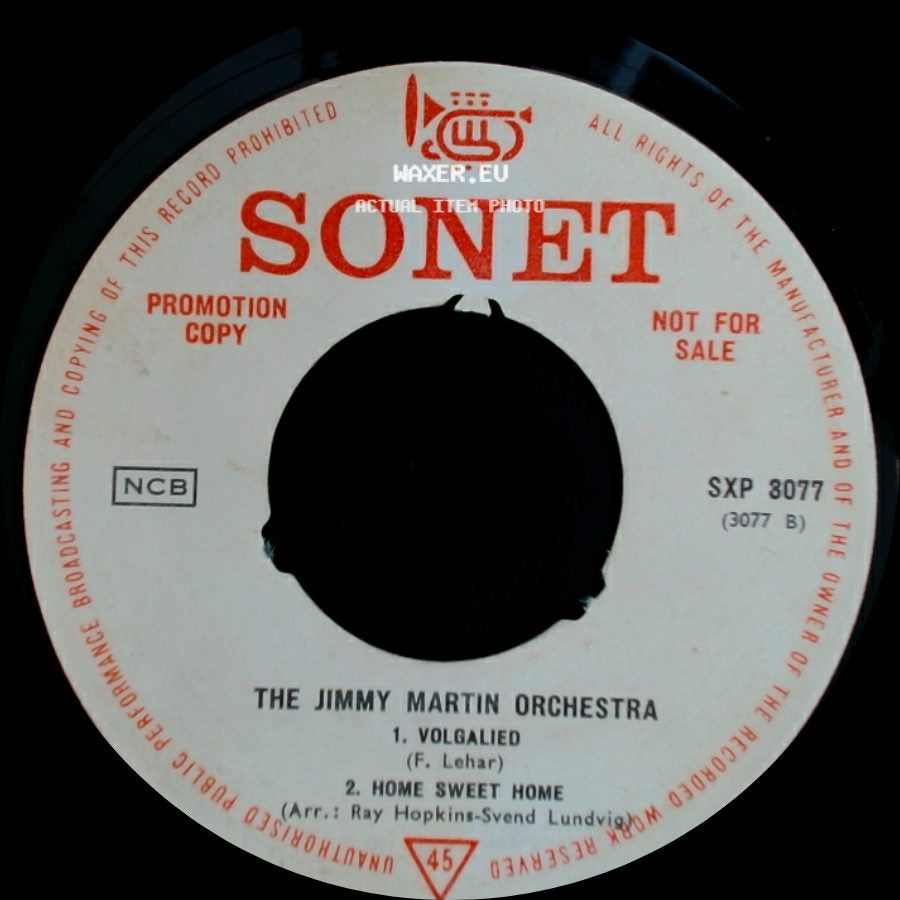 The Jimmy Martin Orchestra - Brigitte / Gina / Unknown Title B side B