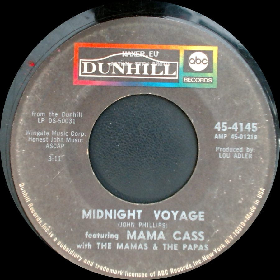 Mama Cass With The Mamas & The Papas - Midnight Voyage / Dream A Little Dream Of Me side A