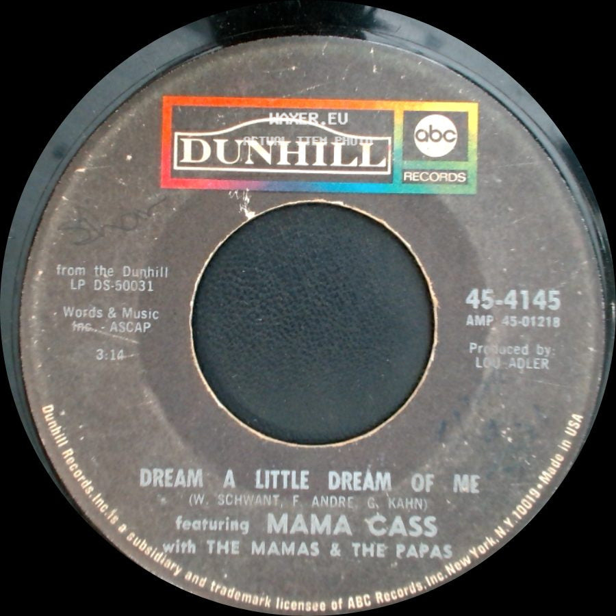 Mama Cass With The Mamas & The Papas - Midnight Voyage / Dream A Little Dream Of Me side B