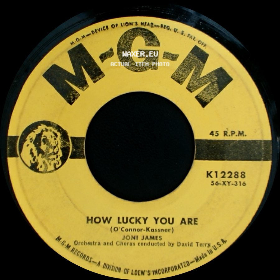 Joni James - Give Us This Day / How Lucky You Are side B