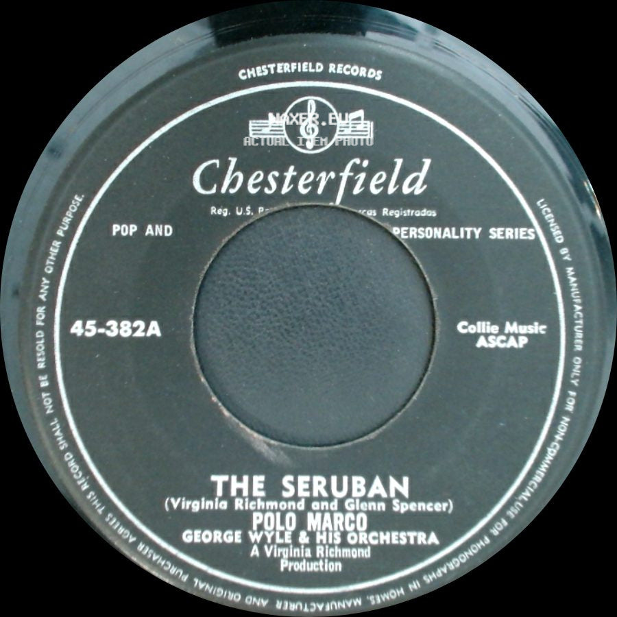 Polo Marco George Wyle & His Orchestra / Polo Marco - Take Your Lips Away / The Seruban side B