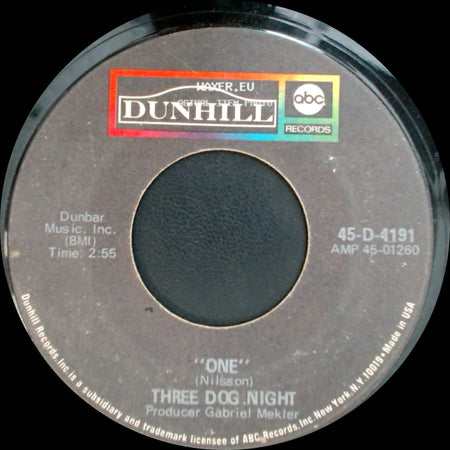 Three Dog Night - "One" / Chest Fever side A