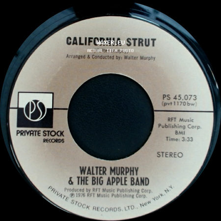 Walter Murphy & The Big Apple Band - California Strut / A Fifth Of Beethoven side A