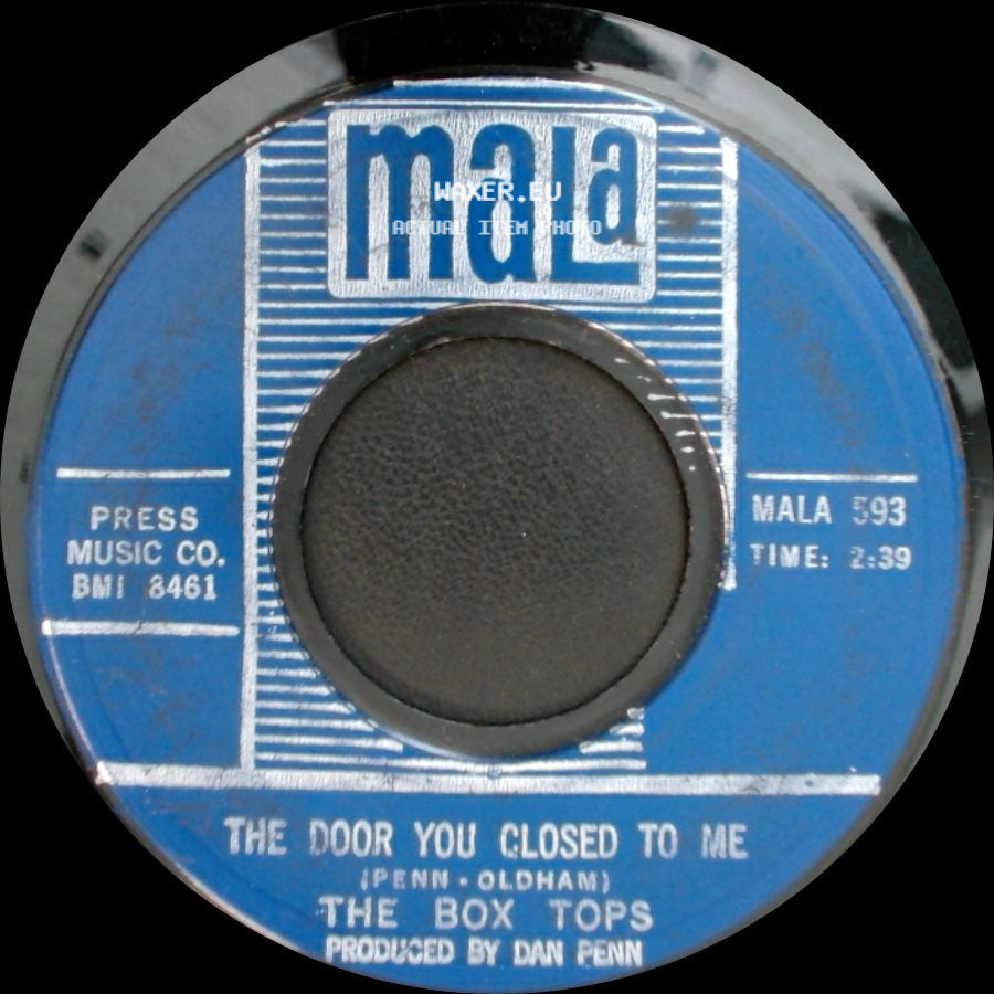 The Box Tops - Cry Like A Baby / The Door You Closed To Me side B
