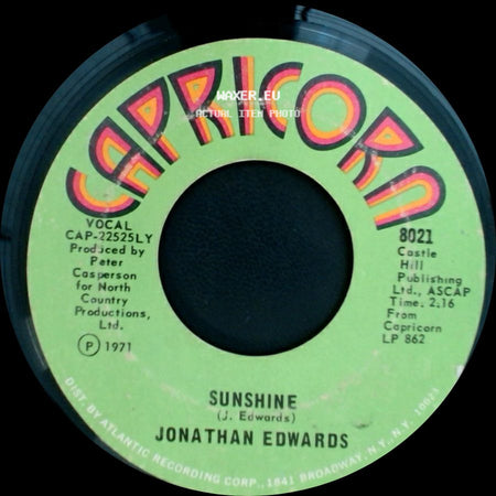 Jonathan Edwards - Emma / Sunshine side B