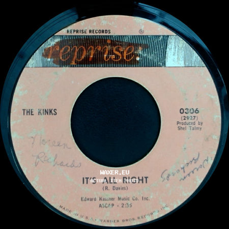 The Kinks - It's All Right / You Really Got Me side A