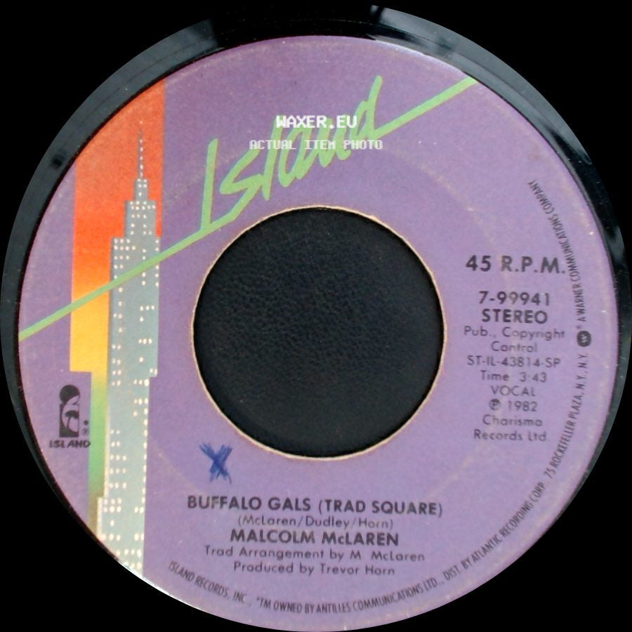 Malcolm Mclaren And The World's Famous Supreme Team / Malcolm Mclaren - Buffalo Gals / Buffalo Gals (Trad Square) side B