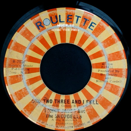 Tommy James And The Shondells / The Shoulders - Mony Mony / Two Three And I Fell side B