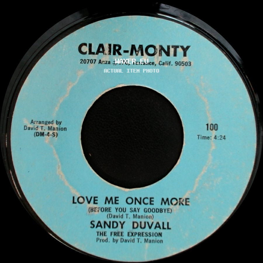 Sandy Duvall - Haven't We All / Love Me Once More (Before You Say Goodbye) side B