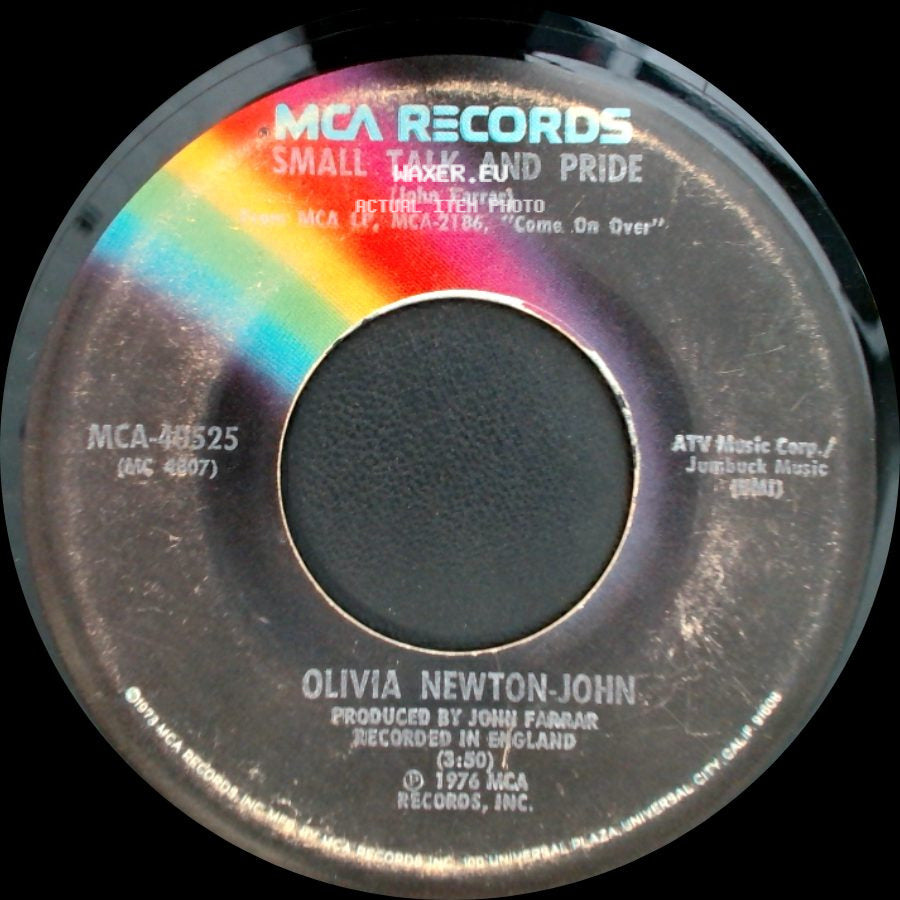 Olivia Newton-John - Come On Over / Small Talk And Pride side B