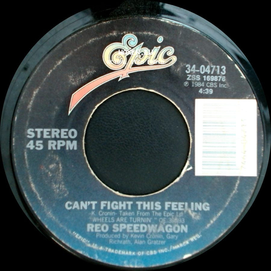 Reo Speedwagon - Can't Fight This Feeling / Break His Spell side A
