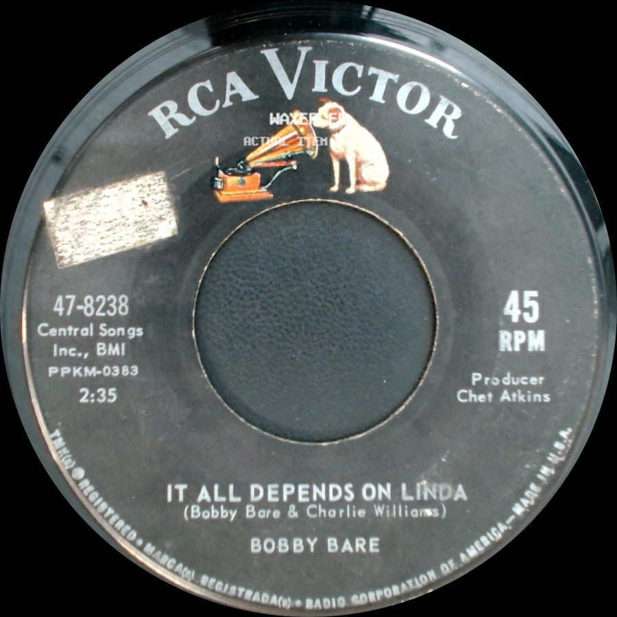 Bobby Bare - 500 Miles Away From Home / It All Depends On Linda side B