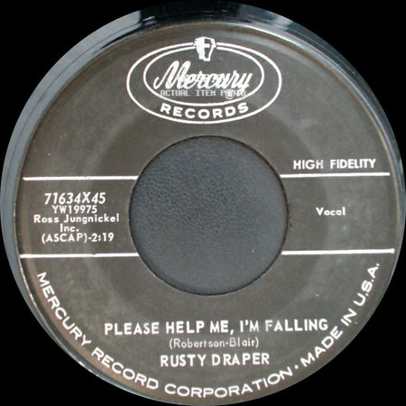 Rusty Draper - Mule Skinner Blues / Please Help Me, I'm Falling side B