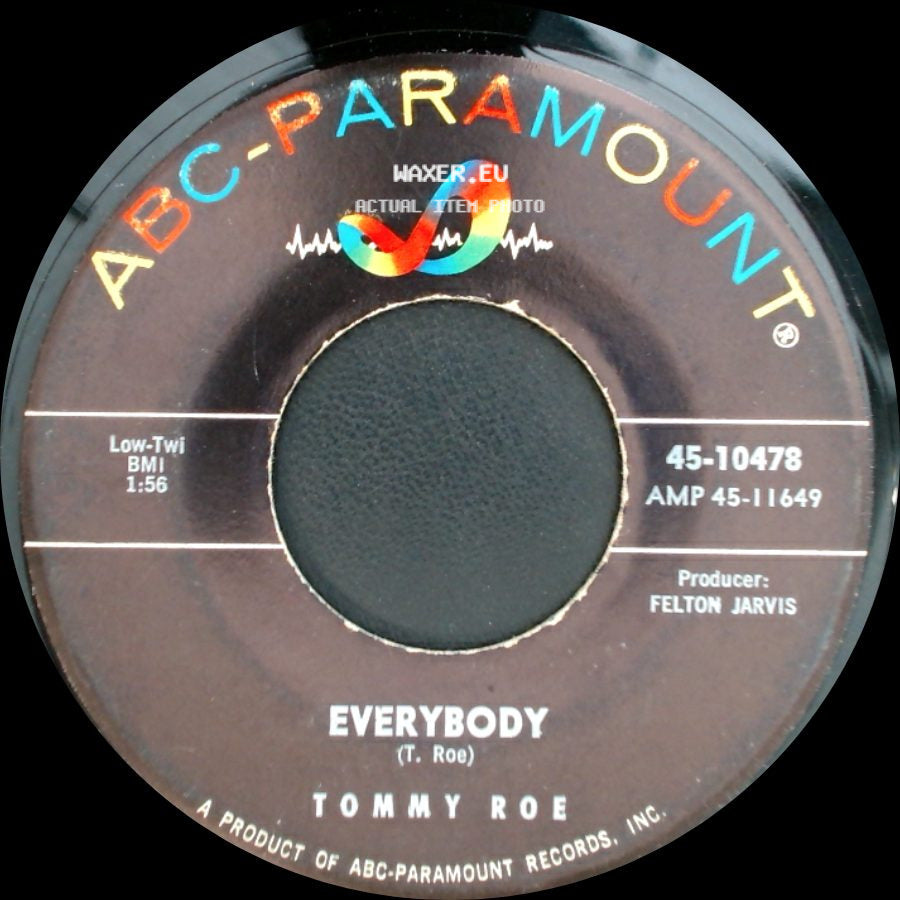 Tommy Roe - Sorry I'm Late, Lisa / Everybody side B