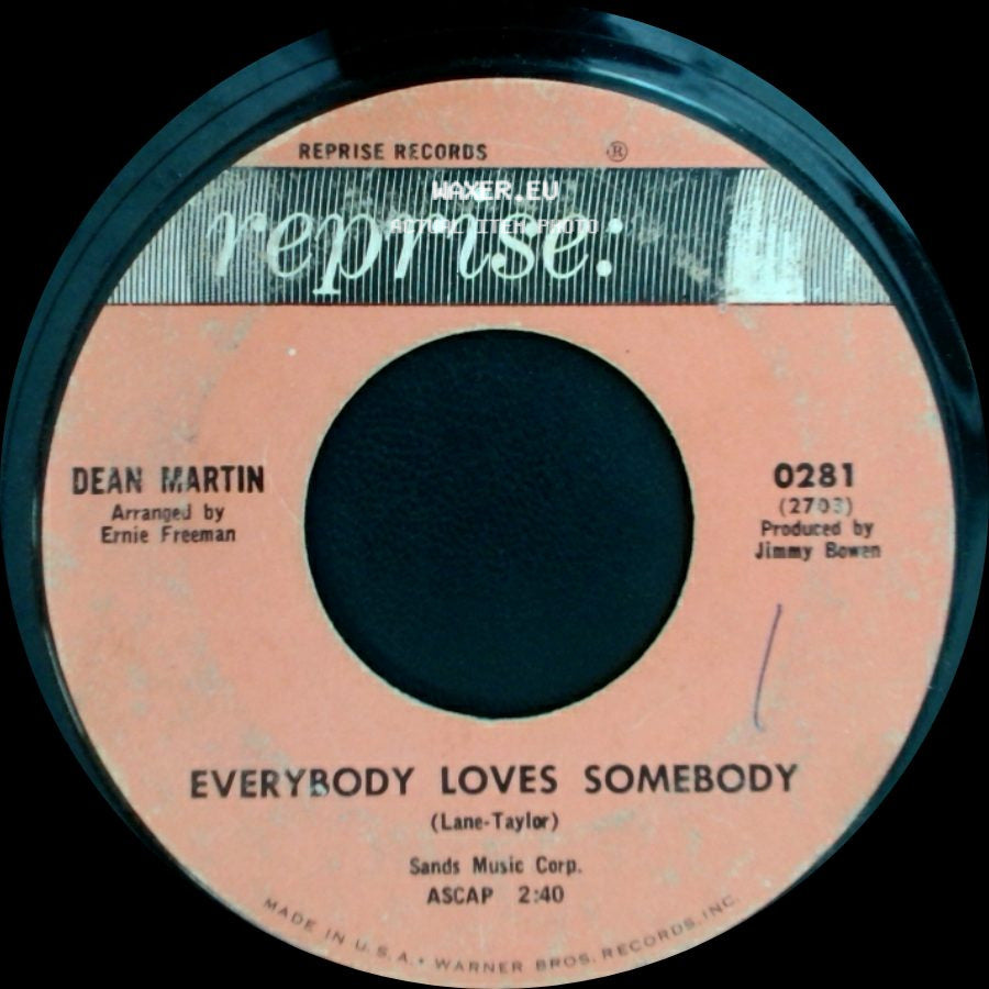 Dean Martin - Everybody Loves Somebody / A Little Voice side A