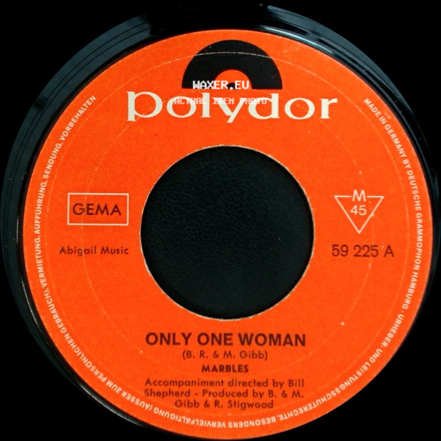 Marbles - Only One Woman / By The Light Of A Burning Candle side A