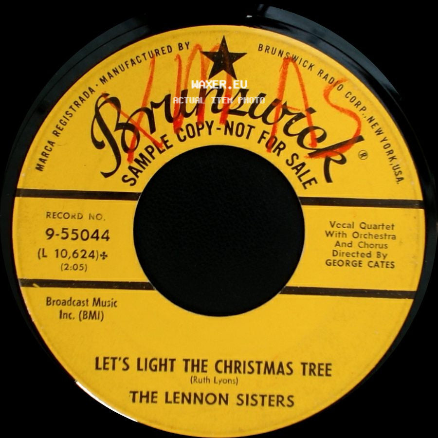 The Lennon Sisters - Let's Light The Christmas Tree / Merry, Merry Christmas side A