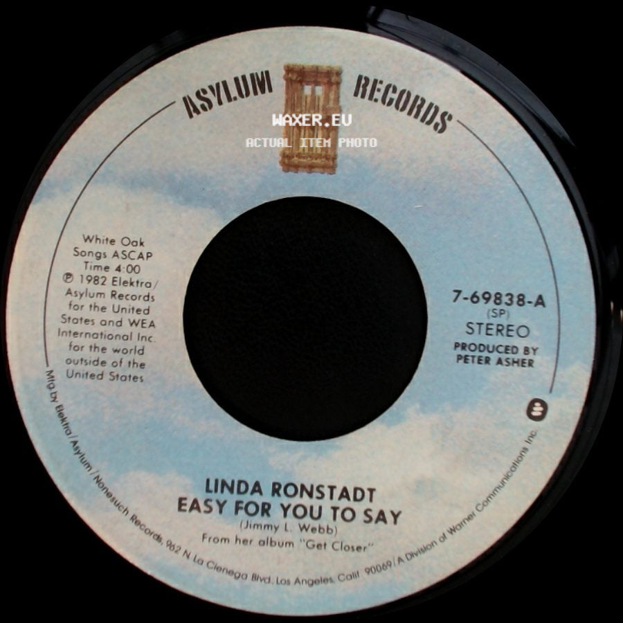 Linda Ronstadt - Mr. Radio / Easy For You To Say side B