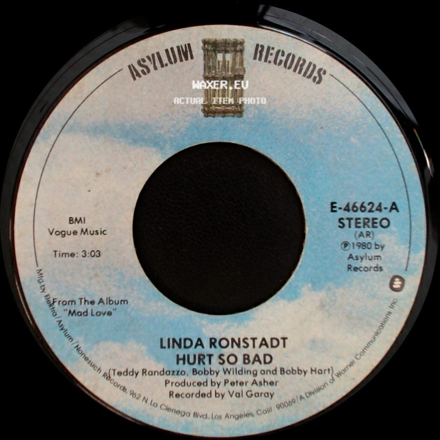 Linda Ronstadt - Justine / Hurt So Bad side B