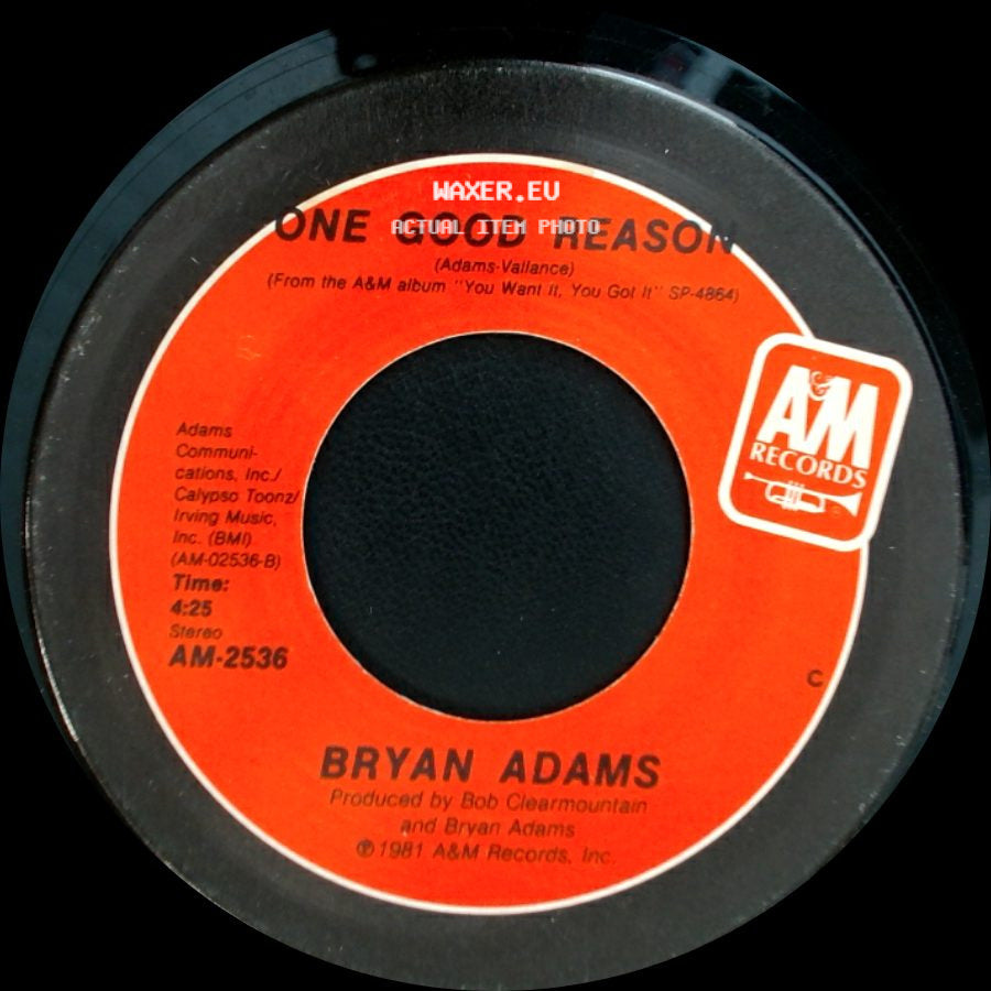 Bryan Adams - One Good Reason / Straight From The Heart side A
