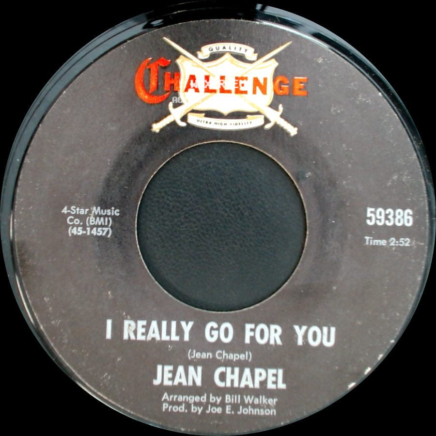 Jean Chapel - Seek And Ye Shall Find Love / I Really Go For You side B
