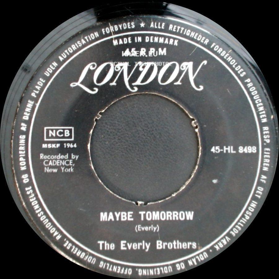 The Everly Brothers - Wake Up Little Susie / Maybe Tomorrow side B