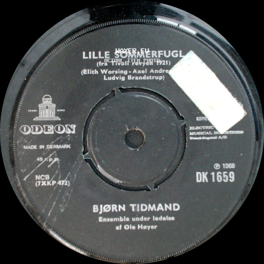 Bjørn Tidmand - Lille Sommerfugl / Lille Fugl (Yellow Bird) side A