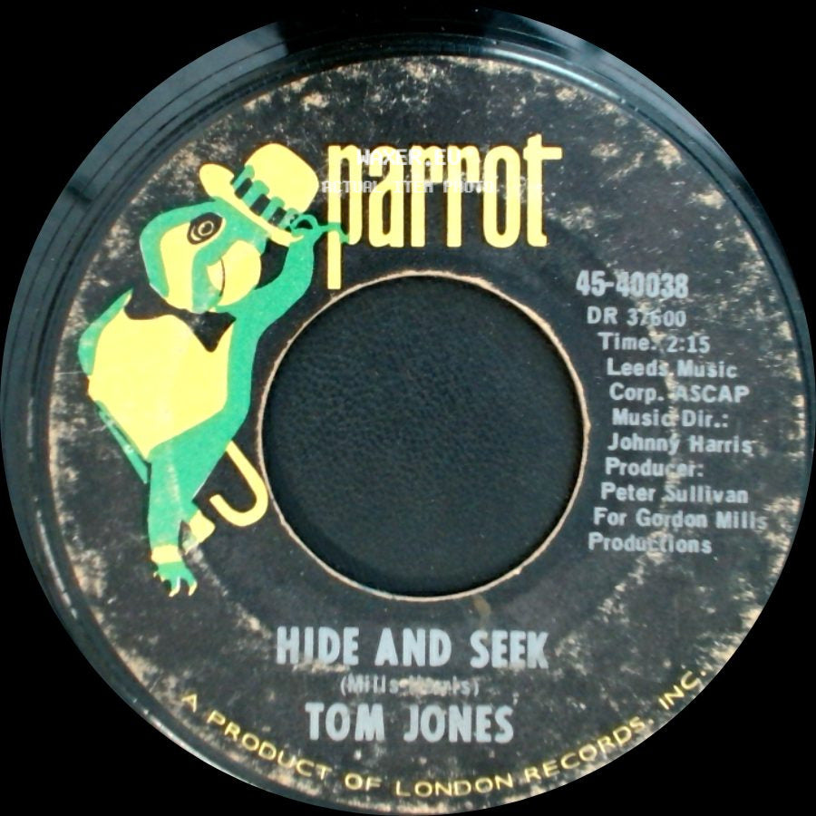 Tom Jones - Love Me Tonight / Hide And Seek side B