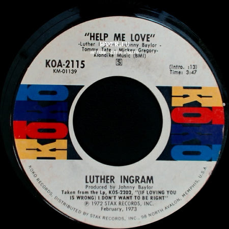 Luther Ingram - Help Me Love / Always side A