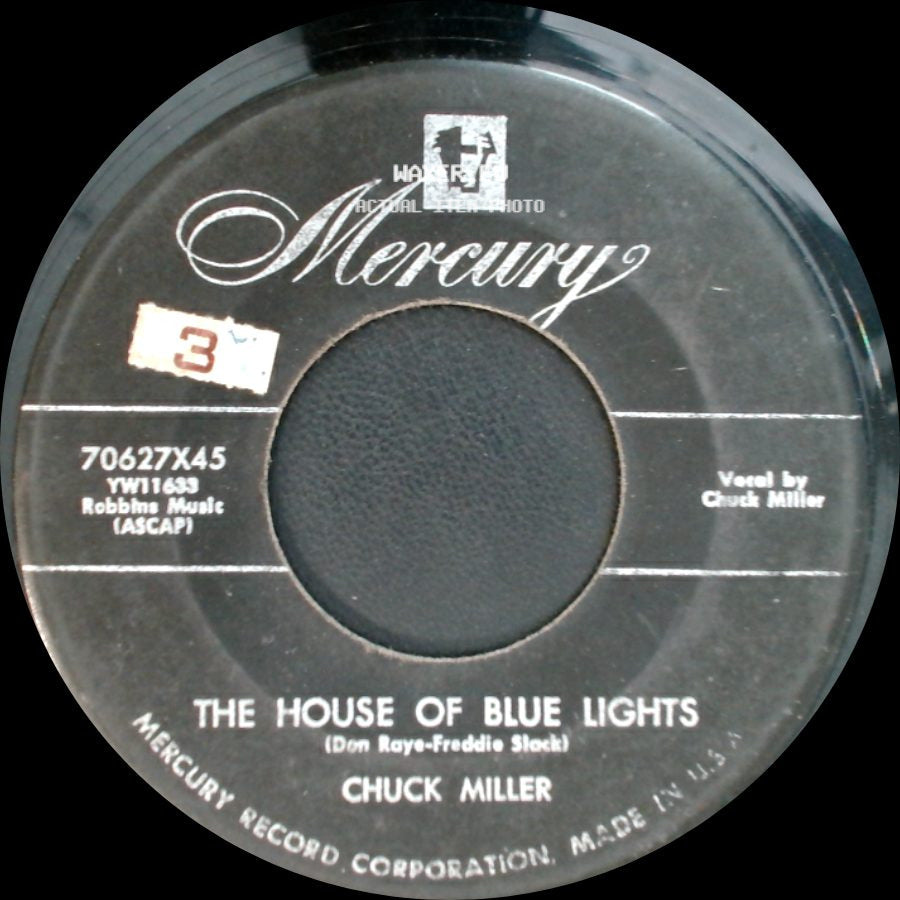 Chuck Miller - Can't Help Wonderin' / The House Of Blue Lights side B