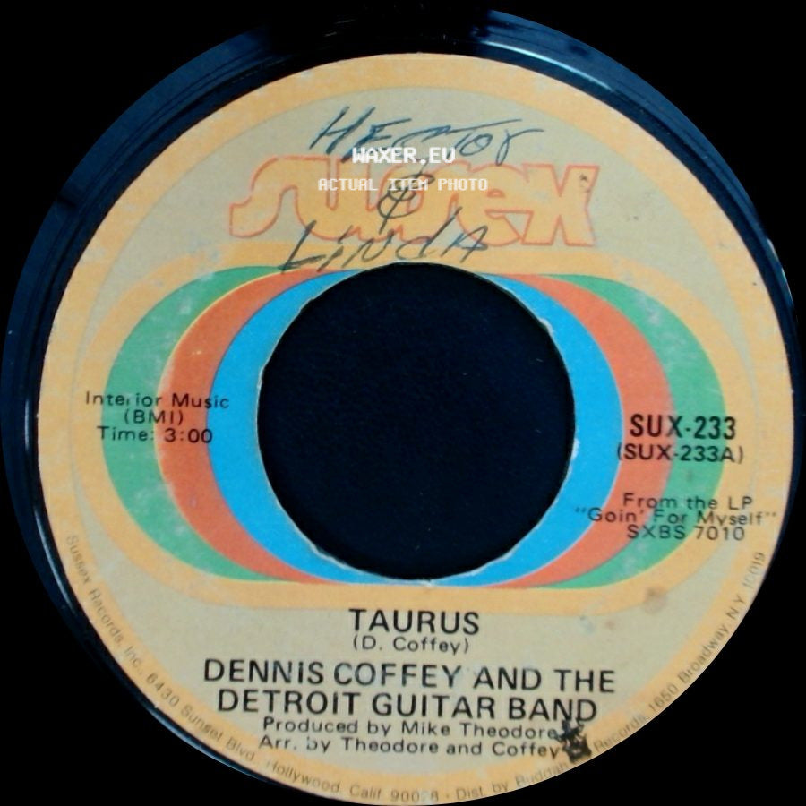Dennis Coffey And The Detroit Guitar Band - Taurus / Can You Feel It side A