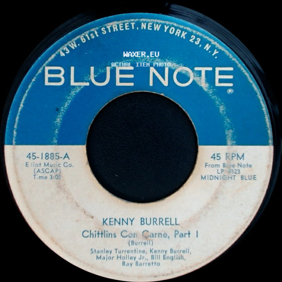Kenny Burrell - Chittlins Con Carne, Part I / Chitlins Con Carne, Part 2 side A