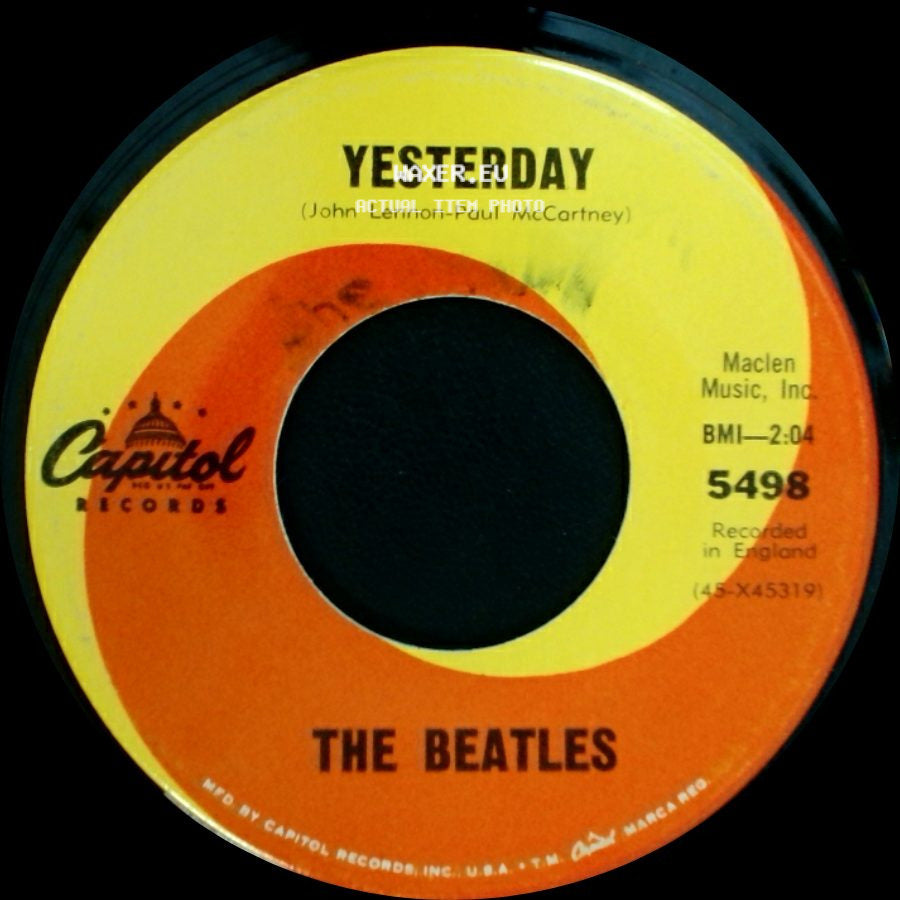 The Beatles - Act Naturally / Yesterday side B