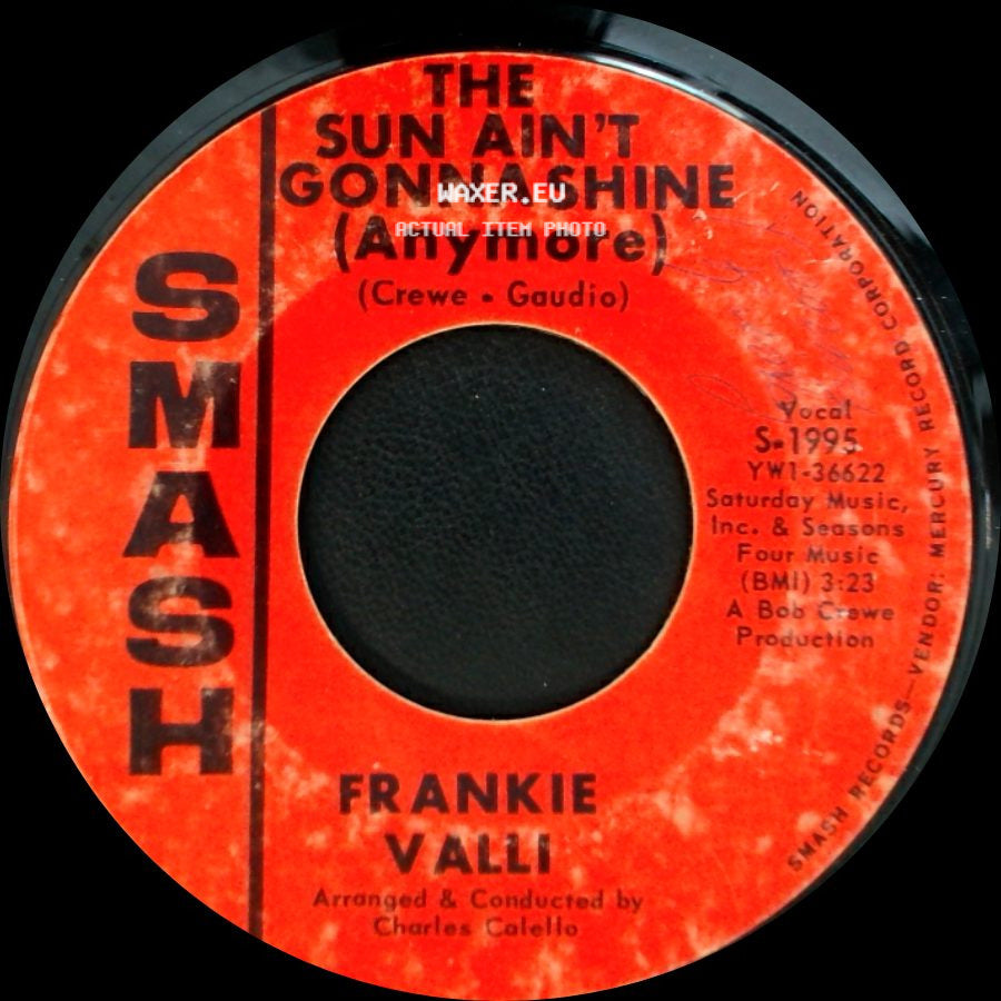 Frankie Valli - This Is Goodbye / The Sun Ain't Gonna Shine (Anymore) side B