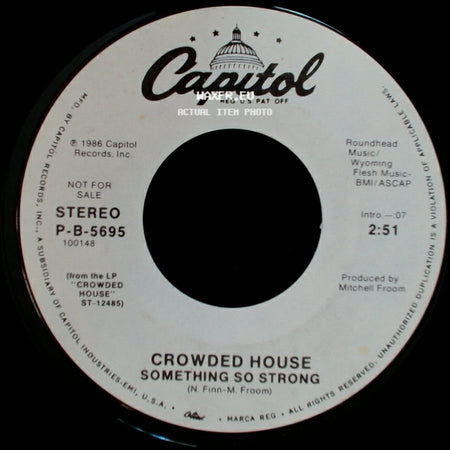 Crowded House - Something So Strong / Something So Strong side A
