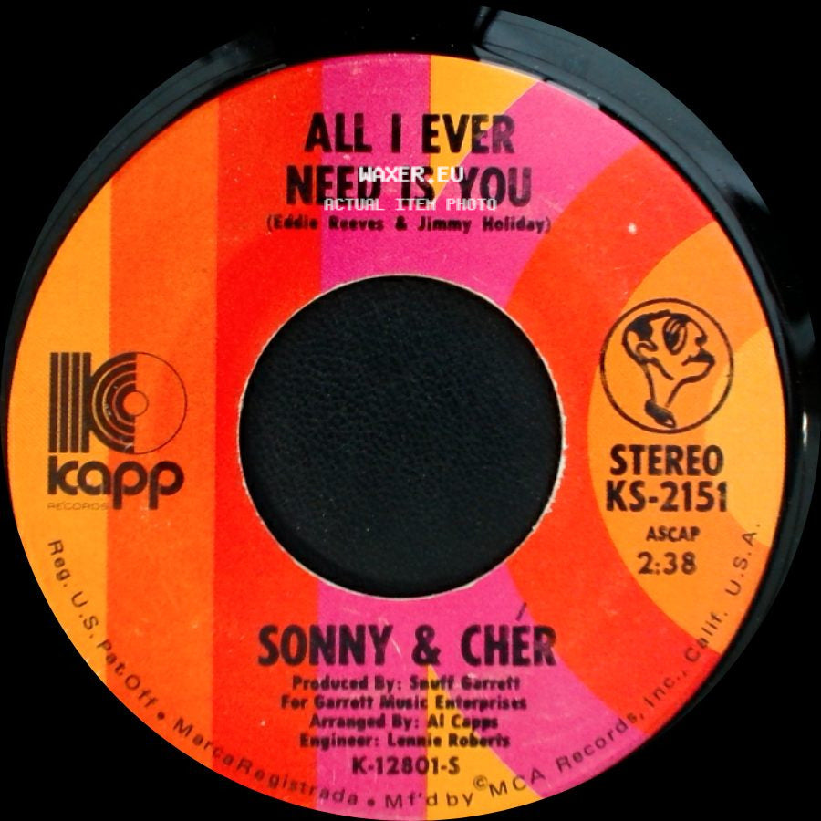 Sonny & Cher - All I Ever Need Is You / I Got You Babe side A