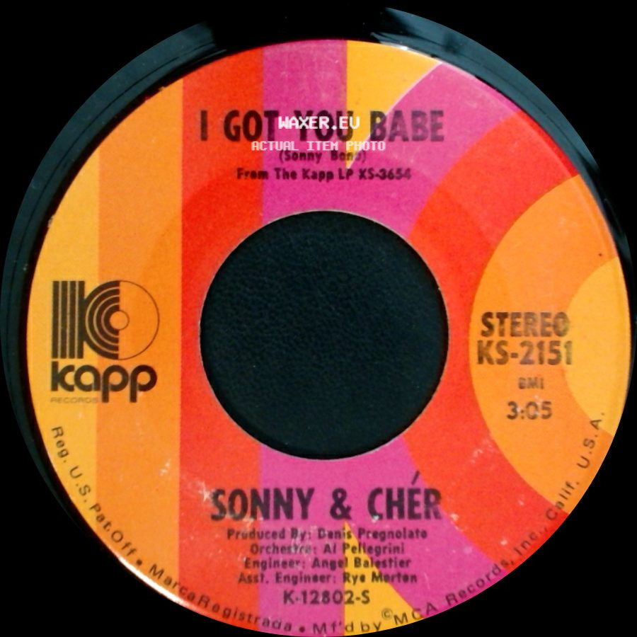 Sonny & Cher - All I Ever Need Is You / I Got You Babe side B