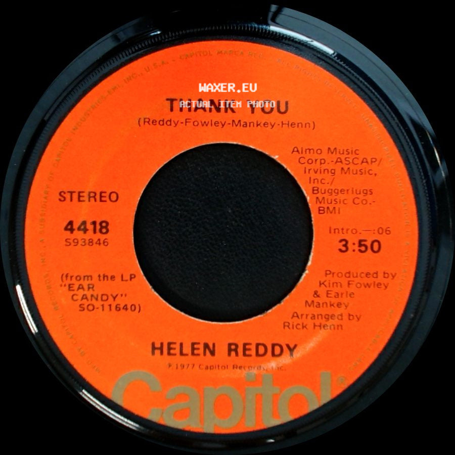 Helen Reddy - Thank You / You're My World side A