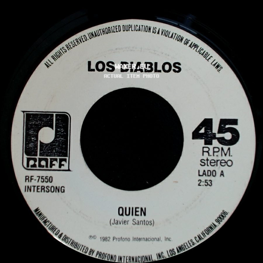 Los Diablos - Quien / Vete side A