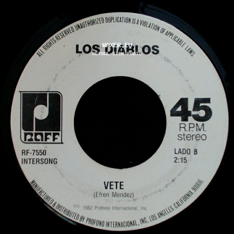 Los Diablos - Quien / Vete side B